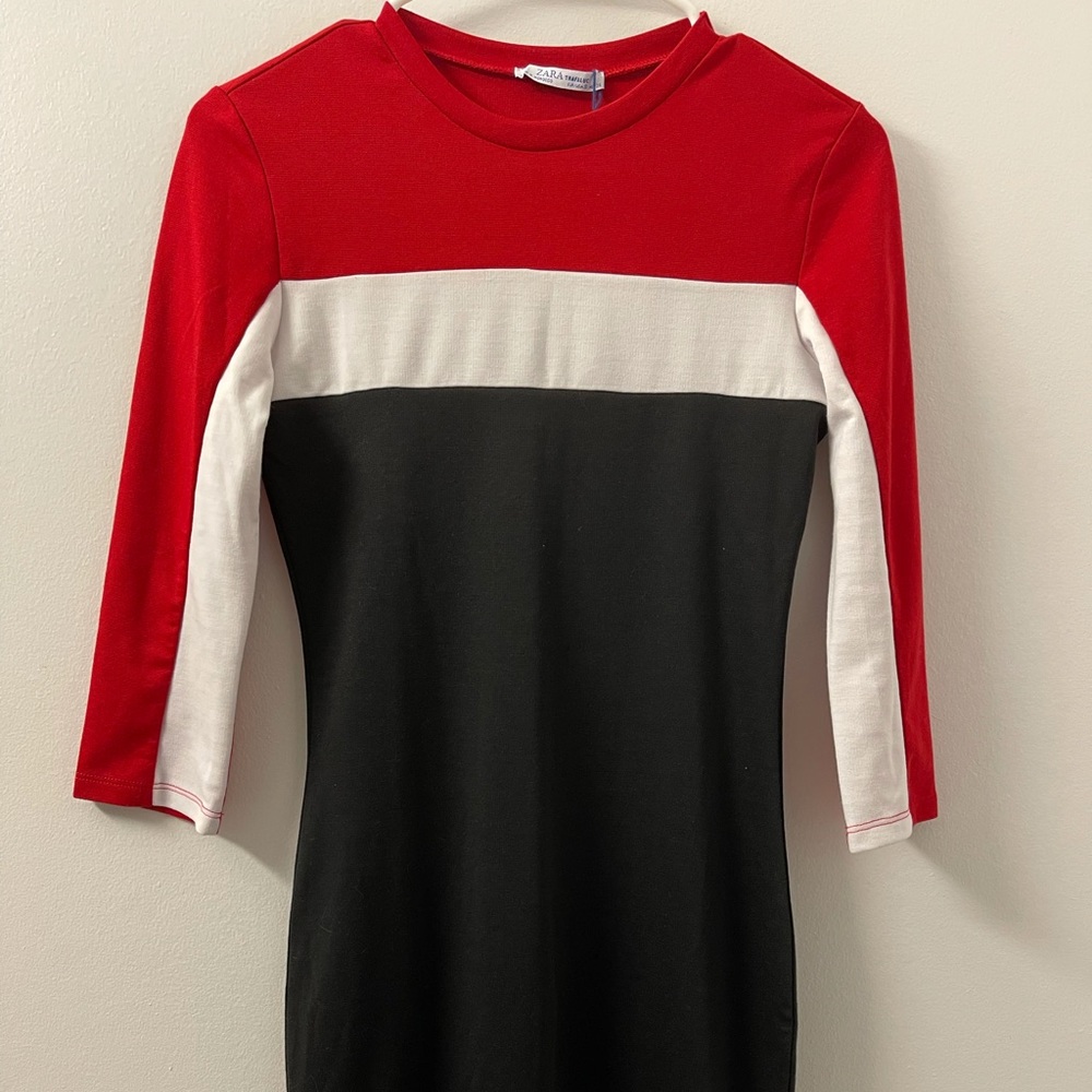 Fitted midi dress size Small